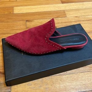 Suede Slides by Rebecca Minkoff